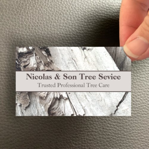 Professional Modern Wood Tree Removal Service Man  Business Card