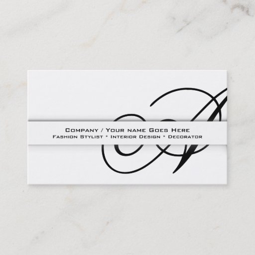 Customizable Professional monogram "A" business CUSTOM Business Card