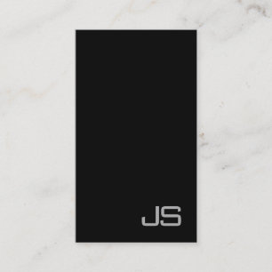 Professional Monogram Black White Clear Charming Business Card