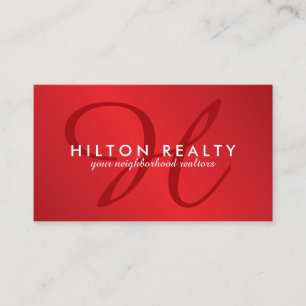 Professional Monogram  Business Card Template