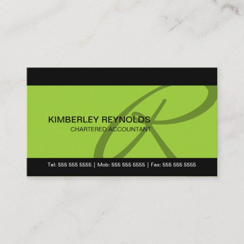 Professional Monogram Business Cards