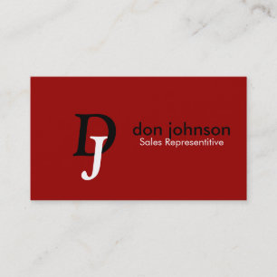 Professional Monogram Business Cards