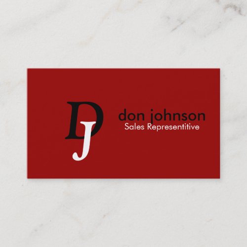 Professional Monogram Business Cards