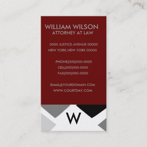 Professional Monogram Business Cards
