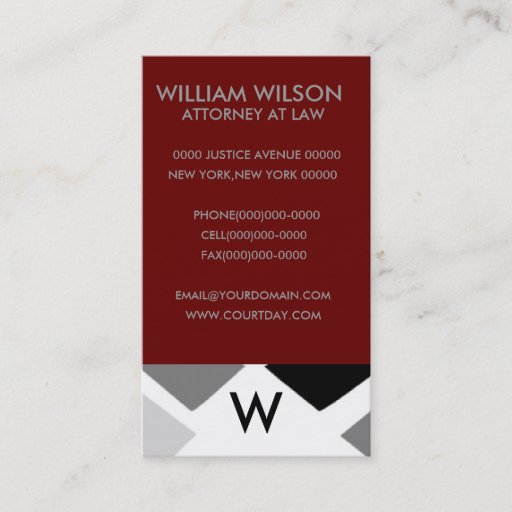 Customizable Professional Monogram Business Cards