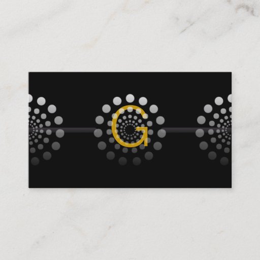 Customizable Professional Monogram Business Cards