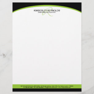 Professional Monogram Business Letterhead