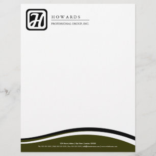 Professional Monogram Business Letterhead