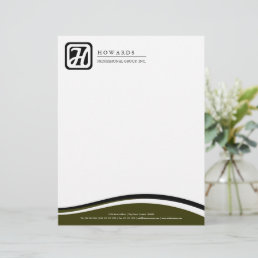 Professional Monogram Business Letterhead