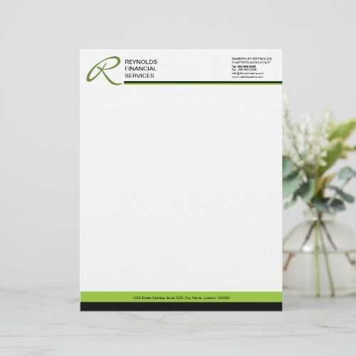 Professional Monogram Business Letterhead