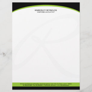 Professional Monogram Business Letterhead