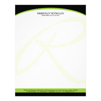 Professional Monogram Business Letterhead