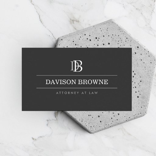 Customizable YOUR INITIALS LOGO/MONOGRAM No. 1 Business Card