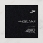 Professional Monogram Design Elegant Luxury Plain Square Business Card ...
