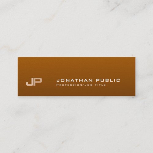 Professional Monogram Elegant Modern Pearl Luxury Mini Business Card