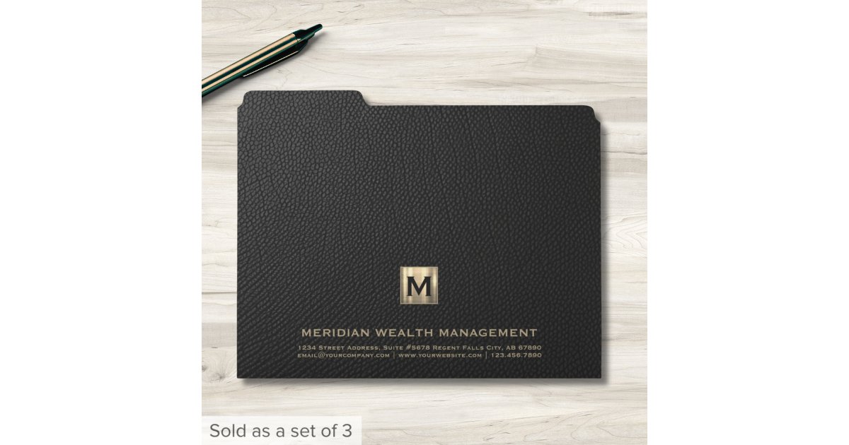 File Folder Icon Initla R Professional Monogram Initial Logo File Folder | Zazzle