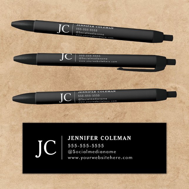 Professional Monogram Minimal Logo Promotional Pen (Creator Uploaded)