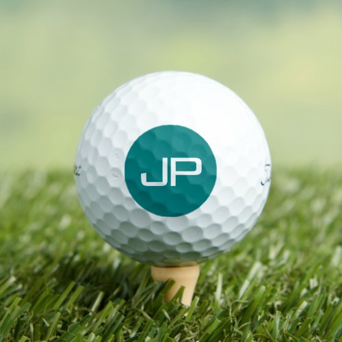 Professional Monogrammed Titleist Pro V1 Teal Golf Balls