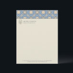 Professional Mosaic Medical Spa Letterhead<br><div class="desc">Professionalize your official correspondence with this refined mosaic letterhead. Ideal for medical spas,  skincare clinics,  and wellness centers. The geometric pattern colors are 100% adjustable,  allowing you to create a cohesive brand identity effortlessly.</div>