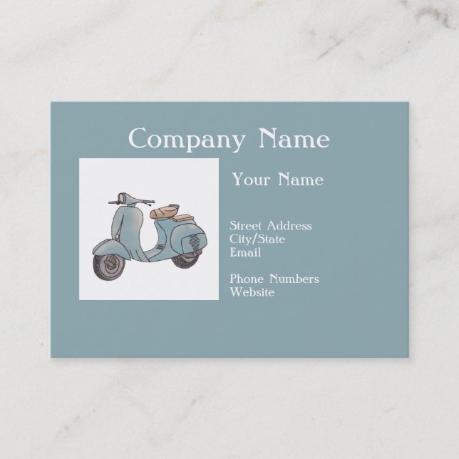Professional motorcycle mechanic business cards (Front)