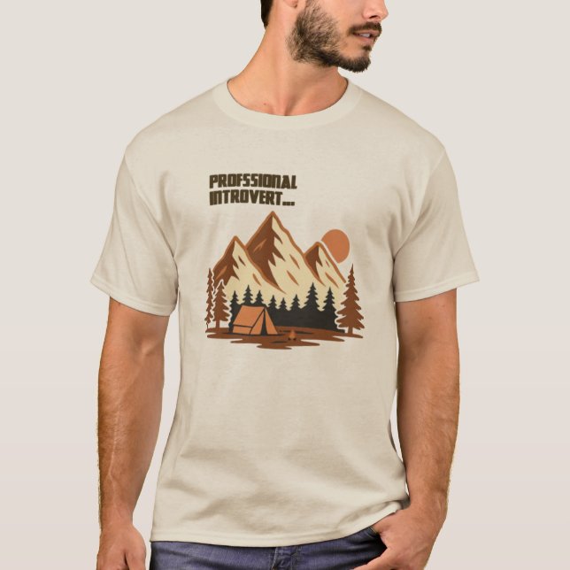 Professional Mountain Introvert  T-Shirt (Front)