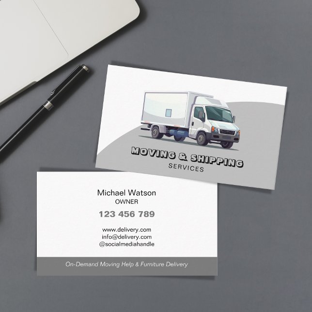 Professional Mover Box Truck Moving Company Business Card (Creator Uploaded)