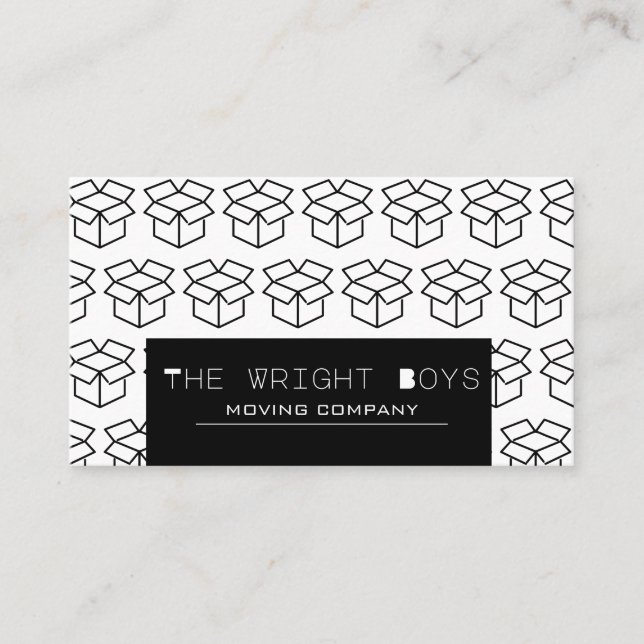 Professional Moving Company Business Card (Front)