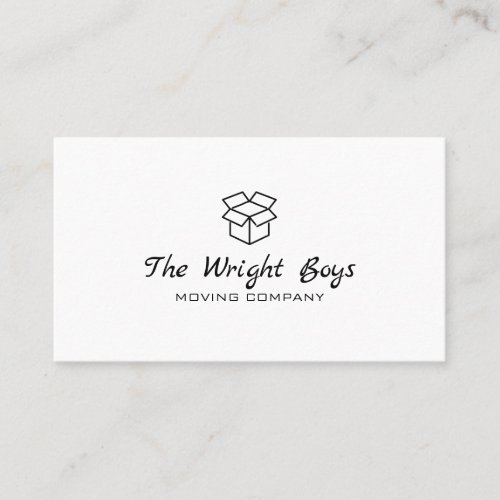 Professional Moving Company Business Card