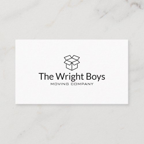 Professional Moving Company Business Card