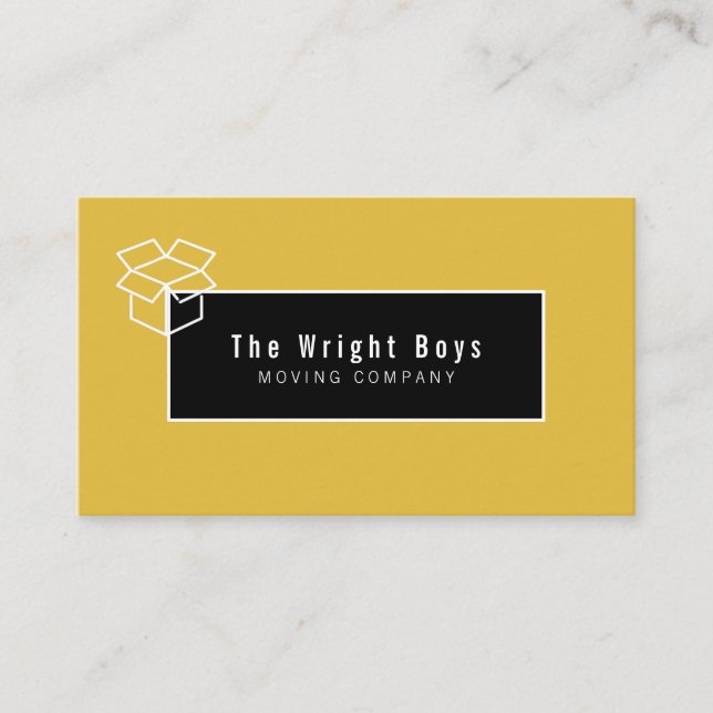 Professional Moving Company Business Card (Front)