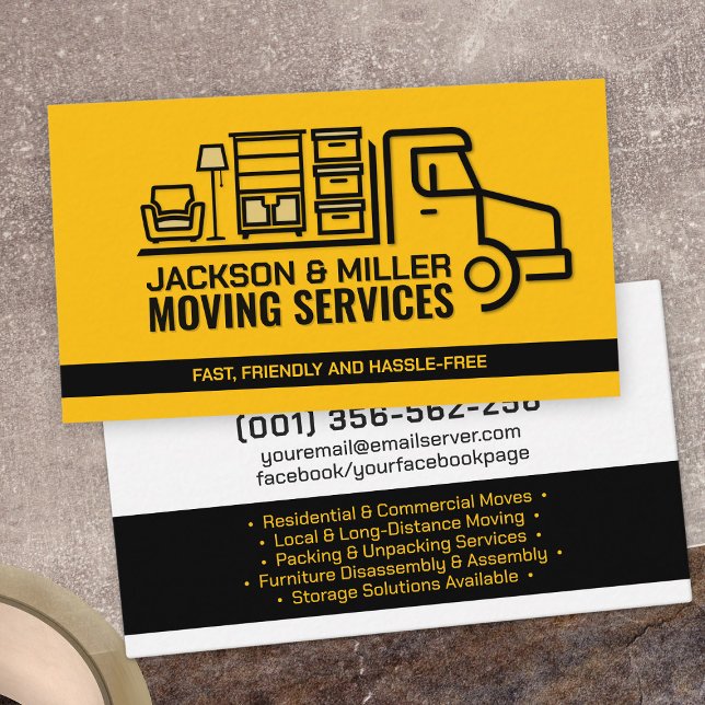 Professional Moving Services - Relocation Business Card (Creator Uploaded)