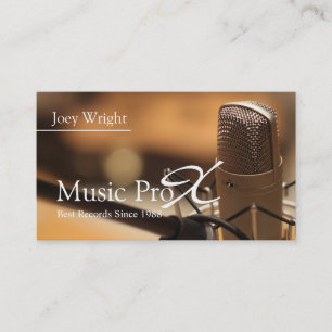 Professional Music Recording Studio Business Card