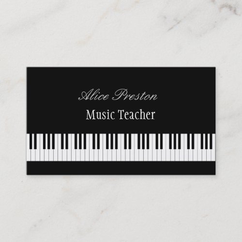 Music Teacher - Business Card