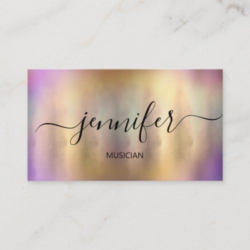 Professional Musician DJ Artistic Painting Business Card