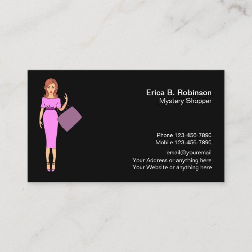 Professional Mystery Shopper Business Card