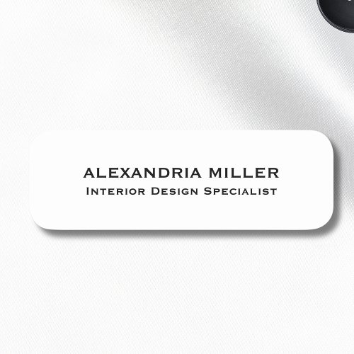 Professional Name and Title Magnetic Name Tag