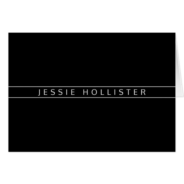 Professional Name | Black Cards (Front Horizontal)