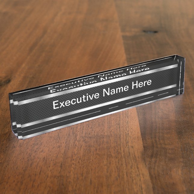 Professional Name Desk Accessory Desk Name Plate (Side)