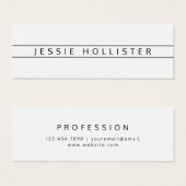 Professional Name & Info (Front & Back)