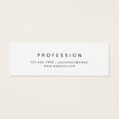 Professional Name & Info (Back)