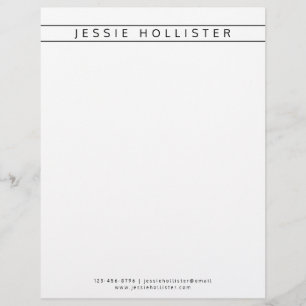 Professional Name & Info Letterhead