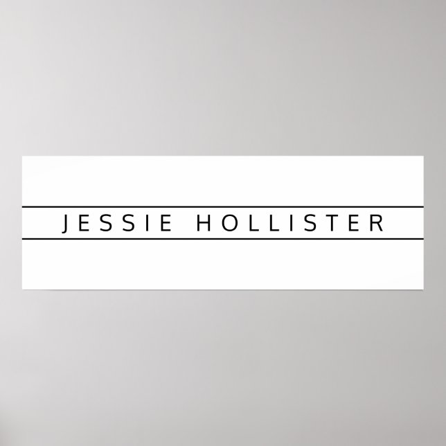 Professional Name Poster (Front)