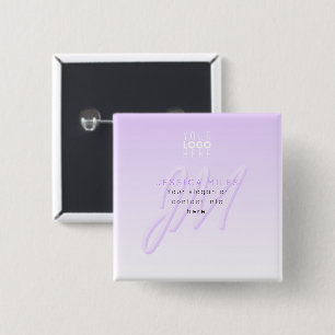 Professional Name & Slogan Template Light Purple Button
