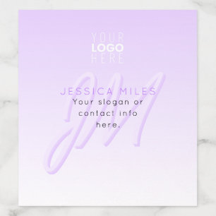 Professional Name & Slogan Template Light Purple Envelope Liner