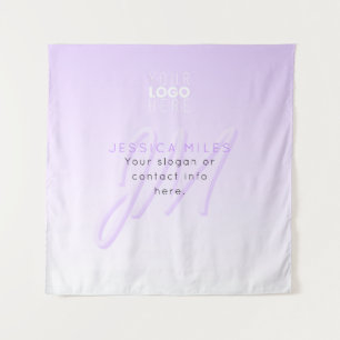 Professional Name & Slogan Template   Light Purple Tapestry
