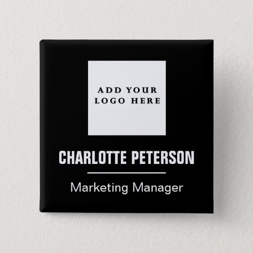  Professional  Name Tag Business Logo Office Staff Button