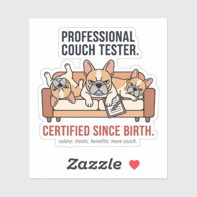 Professional Nap Expert French Bulldog Sticker (Sheet)