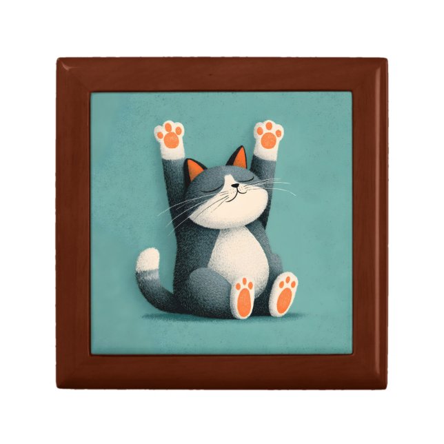 Professional Nap Taker Funny Sleeping Cat Gift Box (Front)