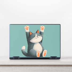 Professional Nap Taker Funny Sleeping Cat HP Laptop Skin