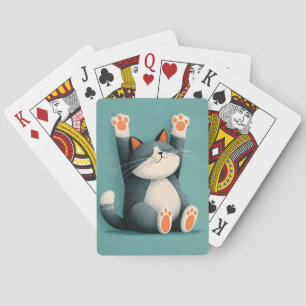 Professional Nap Taker Funny Sleeping Cat Poker Cards